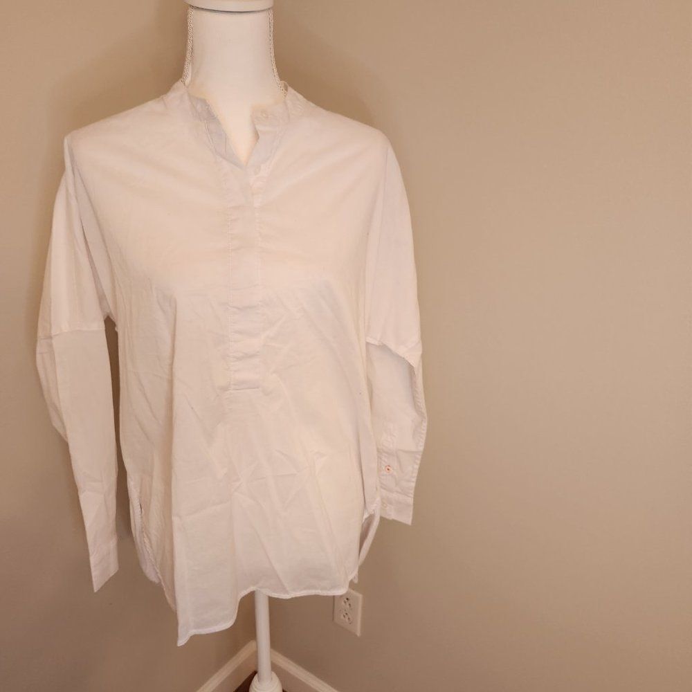 White Modern Ambition Impression Button Down - Picture 3 of 9